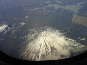 富士を上から