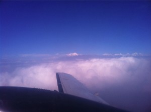 飛行機からのヒマラヤ